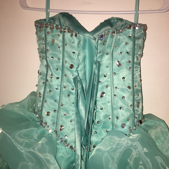 Sweet 16 / Prom / Homecoming dress (Mint green blue) says Size in picture. New! - Picture 4 of 7